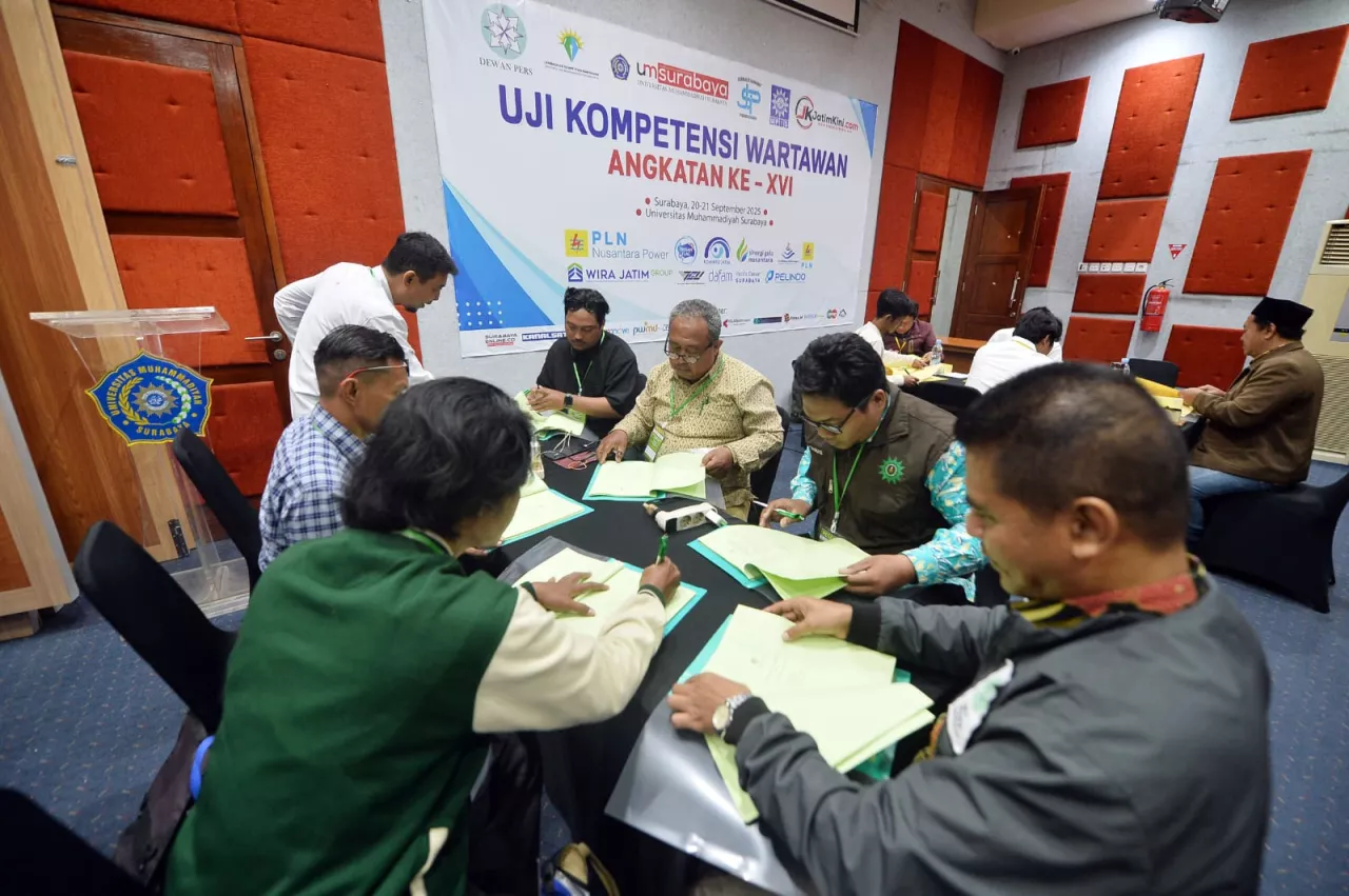Uji Kompetensi Wartawan Angkatan XVI Berlangsung di UMSurabaya dengan Dukungan Lintas Lembaga