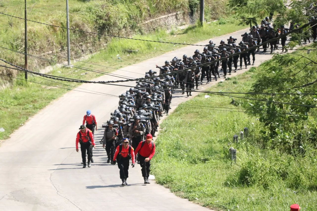 247 Siswa SPN Polda Jatim Ikuti Outbound Tupdasbhara 26 Km di Mojokerto