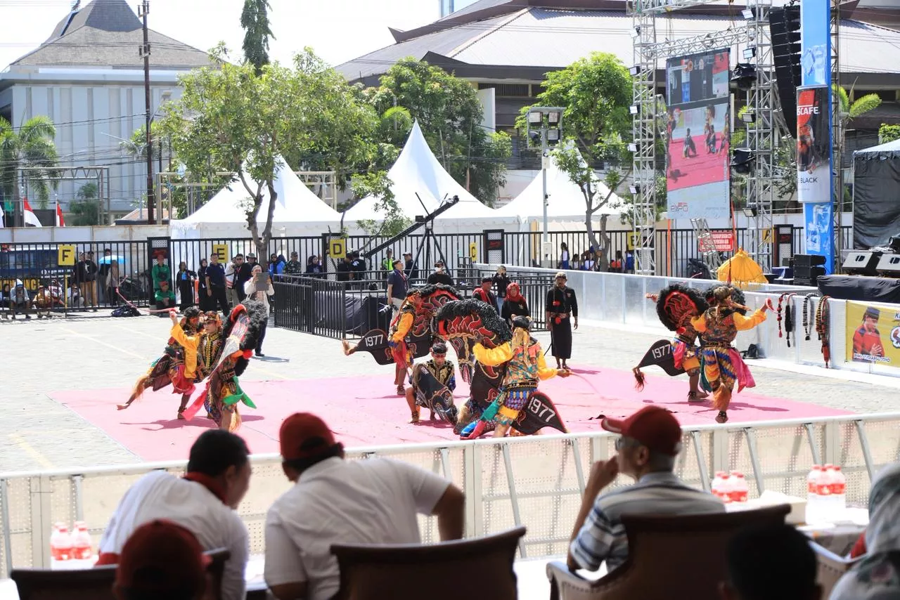 Komitmen Lestarikan Budaya Lokal, Untag Surabaya Hadirkan Kesenian Jaranan di Untag Surabaya Expo 20
