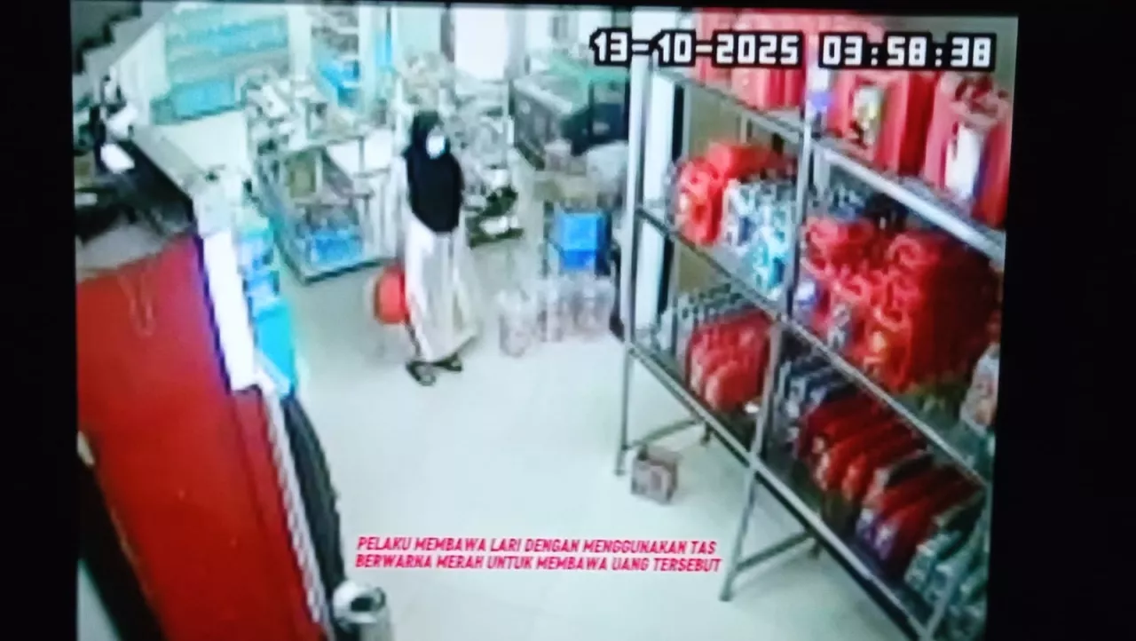 Gasak Rp345 Juta Brankas SPBU Tegalsari, Pelaku Sempat Nyamar Berhijab