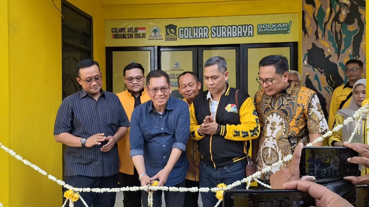 HUT ke-61, Golkar Surabaya Resmikan Rumah Aspirasi untuk Tampung Keluhan Warga