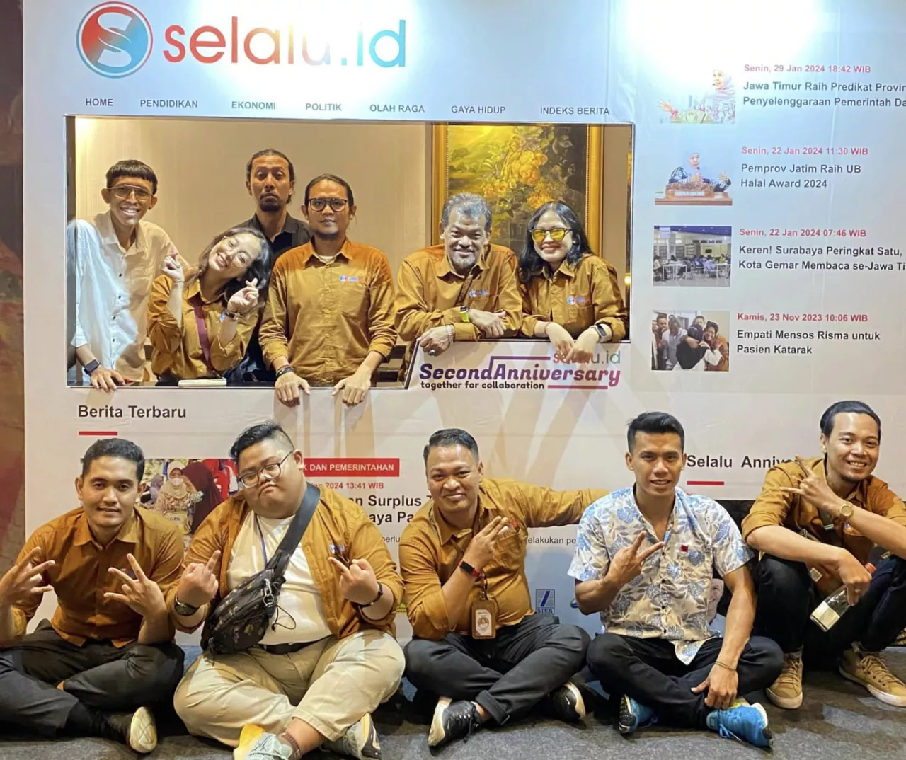 Redaksi selalu.id dan Wawali Armuji