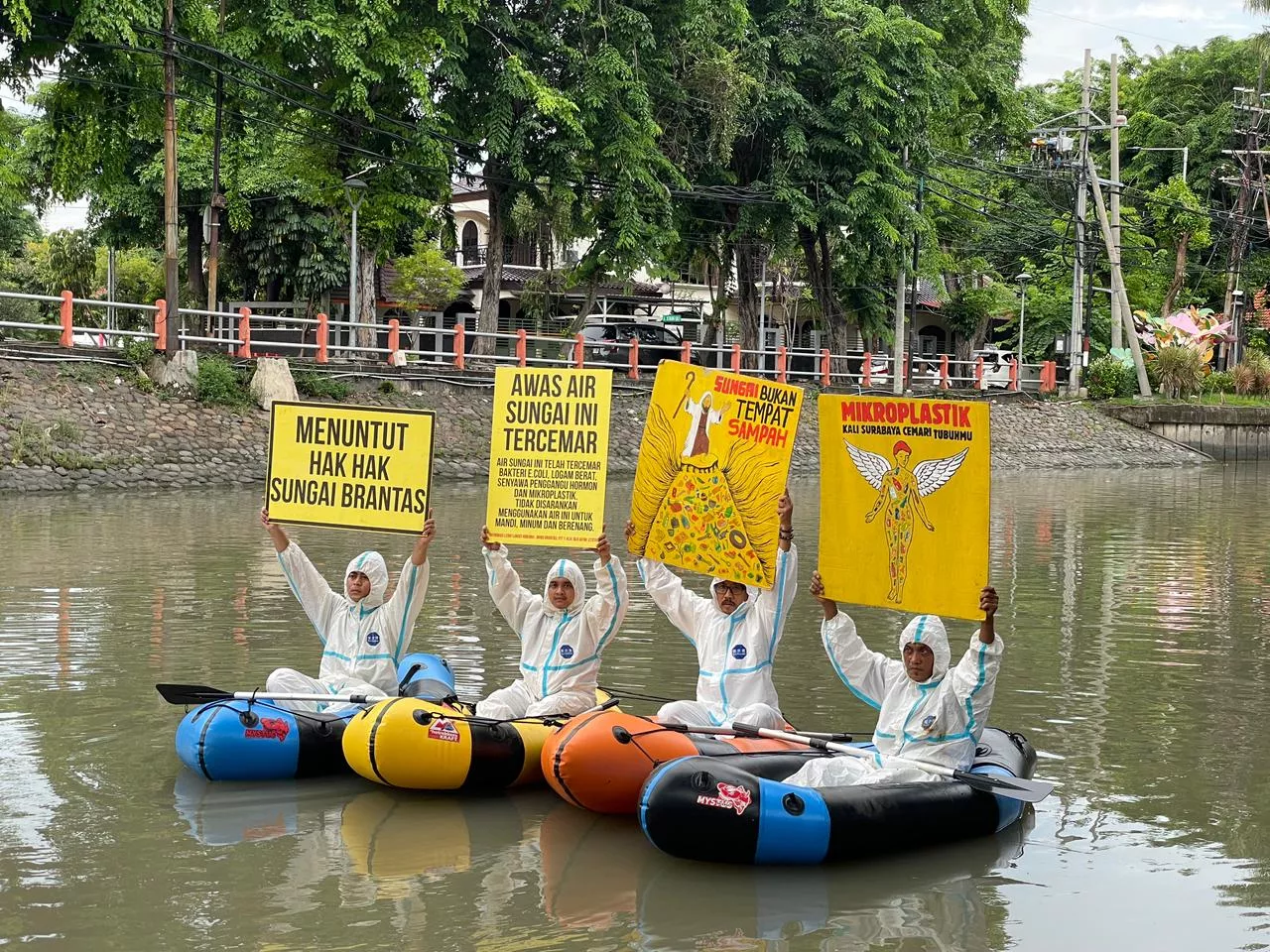 Pencemaran Kali Brantas dan Surabaya Memburuk, Aktivis Lingkungan Tuntut Aksi Nyata