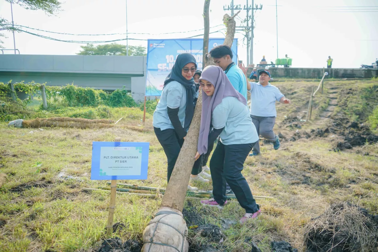 Perkuat Komitmen Keberlanjutan Industri Hijau, SIER Tanam Ratusan Trembesi di PIER