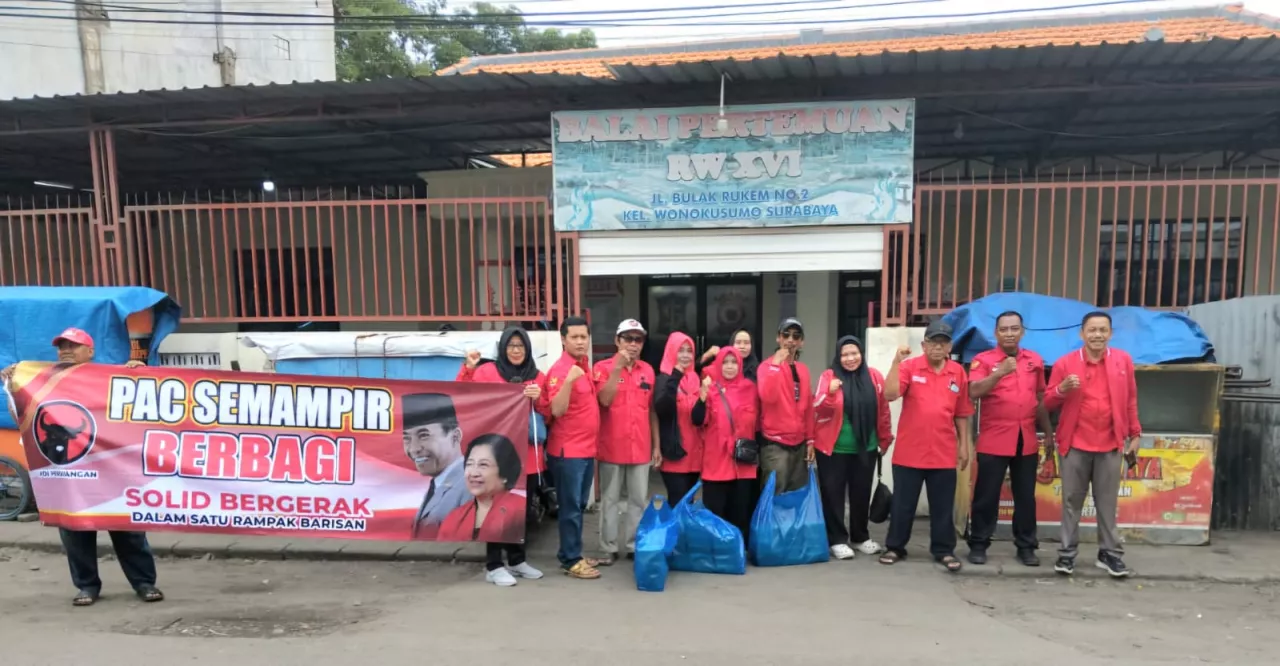 PDIP Semampir Perkuat Kerja Kerakyatan dengan Bakti Sosial Rutin