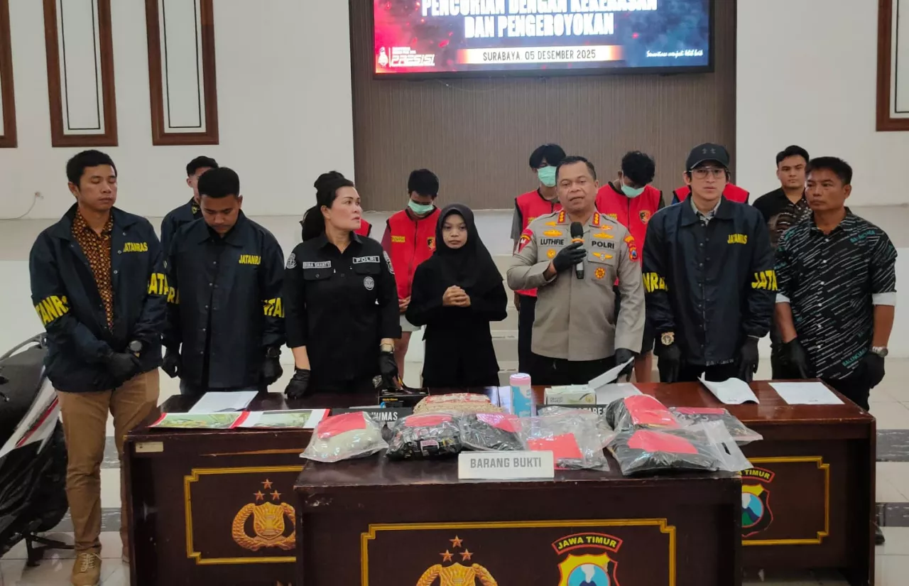 Komplotan Begal Karah Surabaya Dibekuk, 3 Anak Bawah Umur, 6 Lainnya DPO