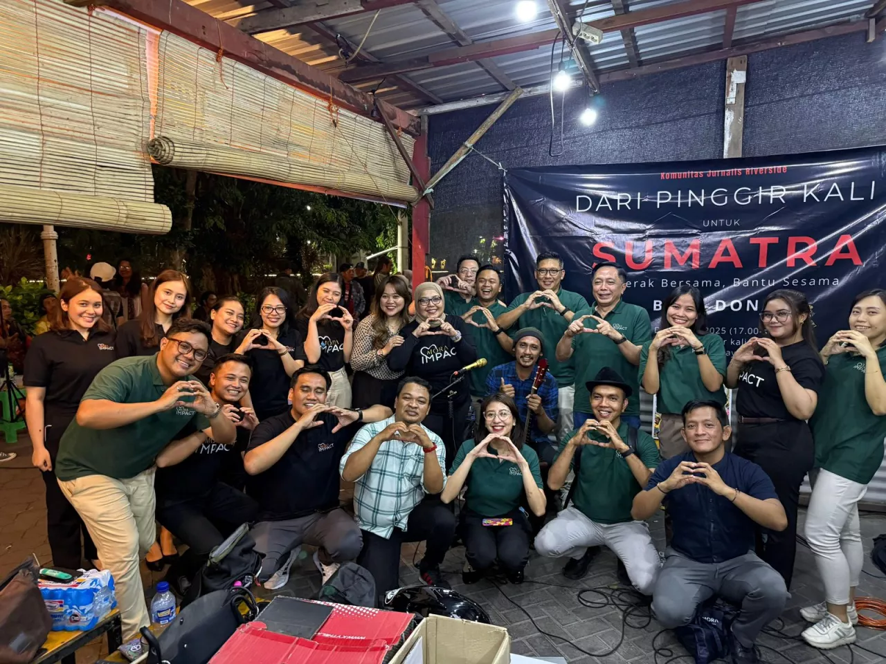 Bersama Jurnalis Riverside, MORA Impact Berpartisipasi dalam "Nada untuk Sumatra"