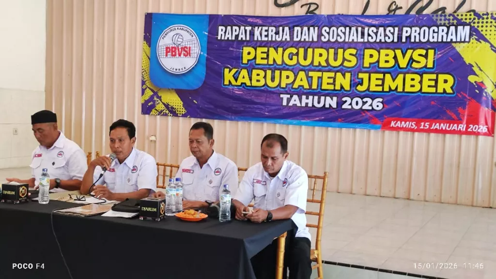Rapat Tahunan PBVSI Jember Bahas Target Prestasi dan Perlindungan Atlet Muda