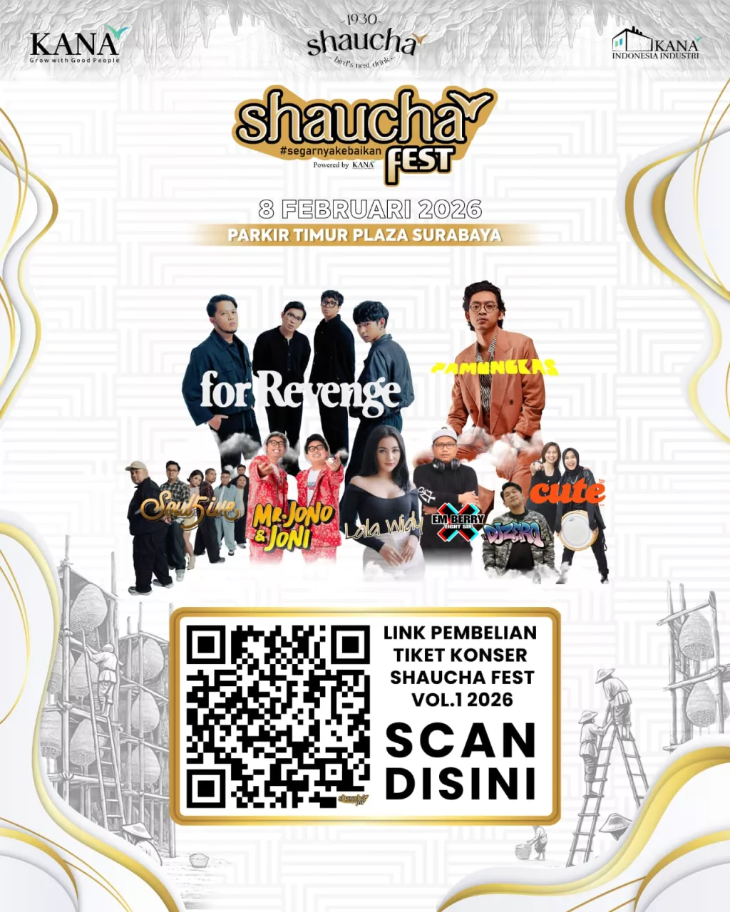 Gabungkan Konser dan Funwalk Berhadiah Mobil, Shaucha Fest 2026 Bakal Digelar di Surabaya