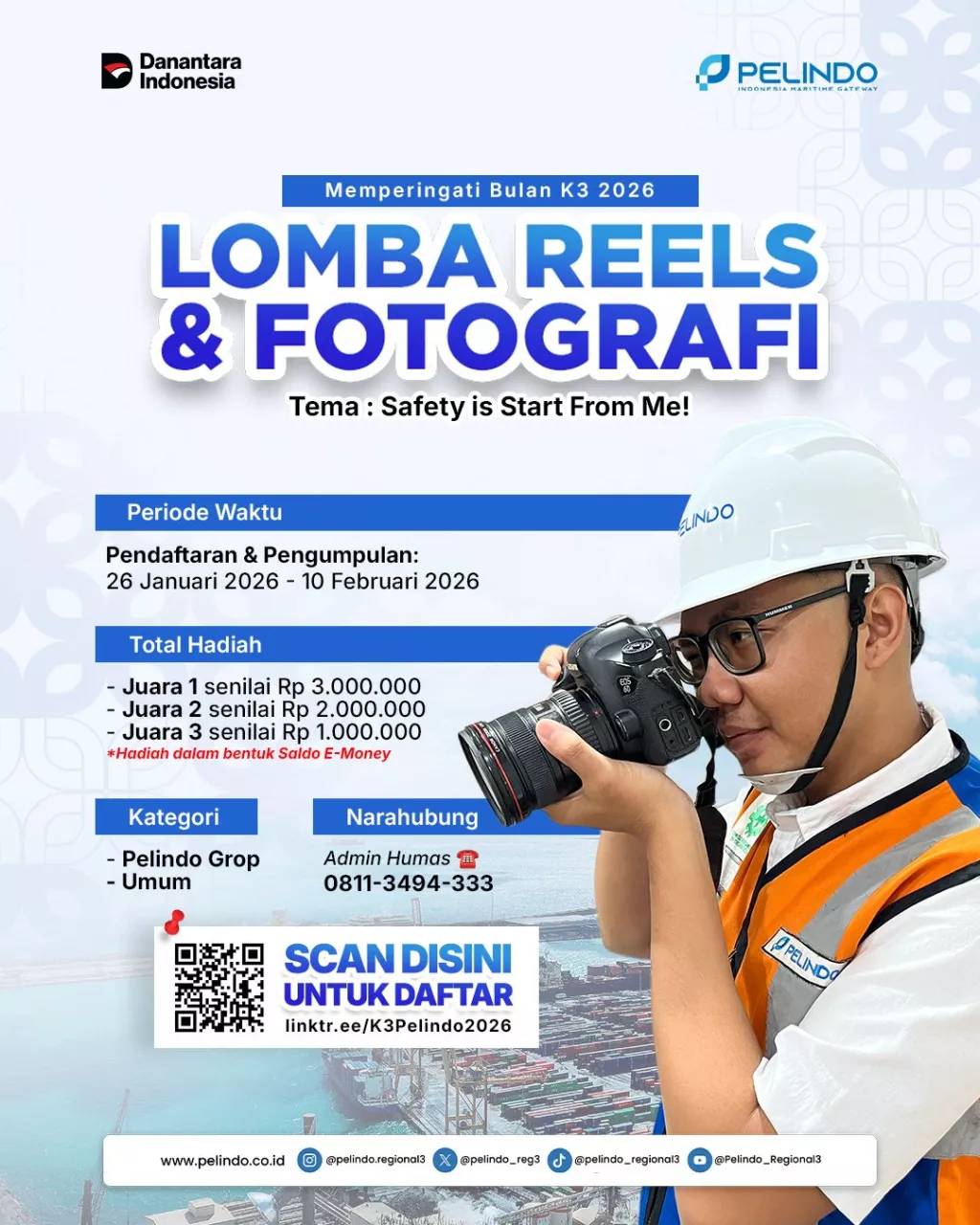 Pelindo Regional 3 Gelar Lomba Reels dan Fotografi Berhadiah Jutaan Rupiah