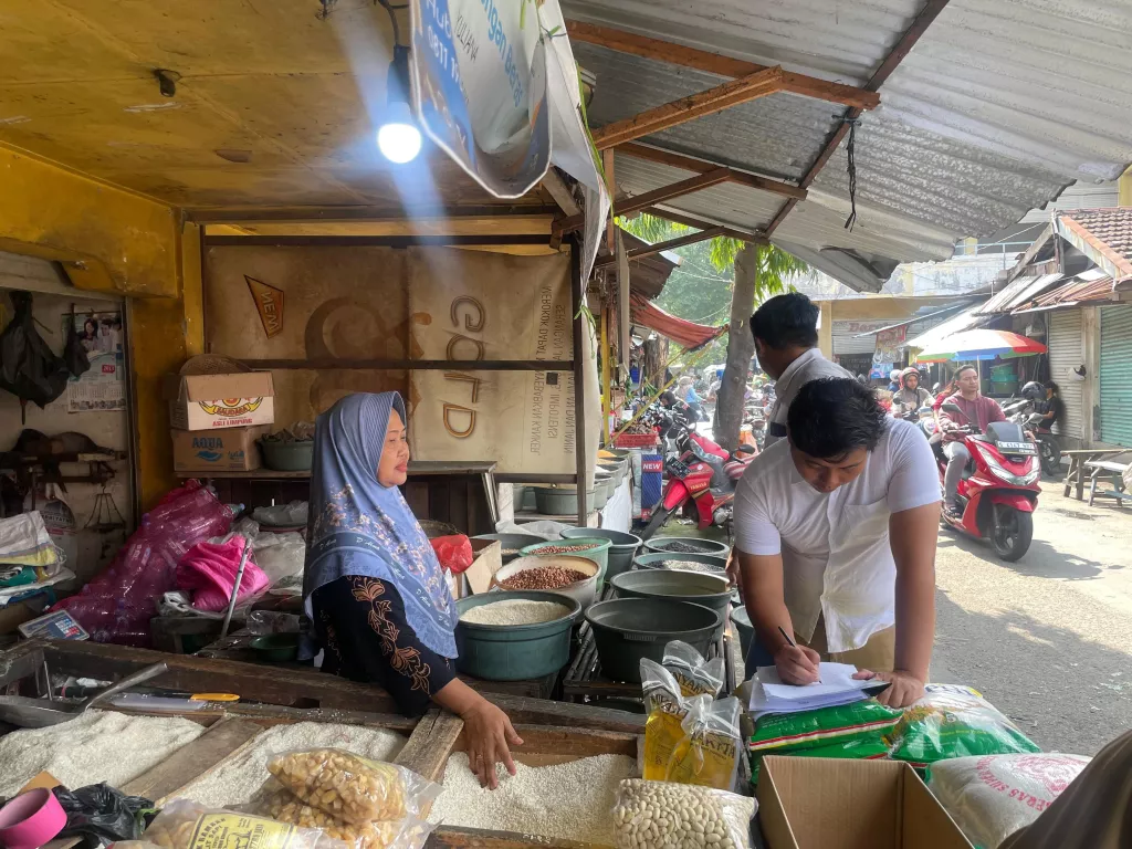 Satgas Pangan Polres Mojokerto Sidak Pasar, Temukan Harga Beras di Atas HET