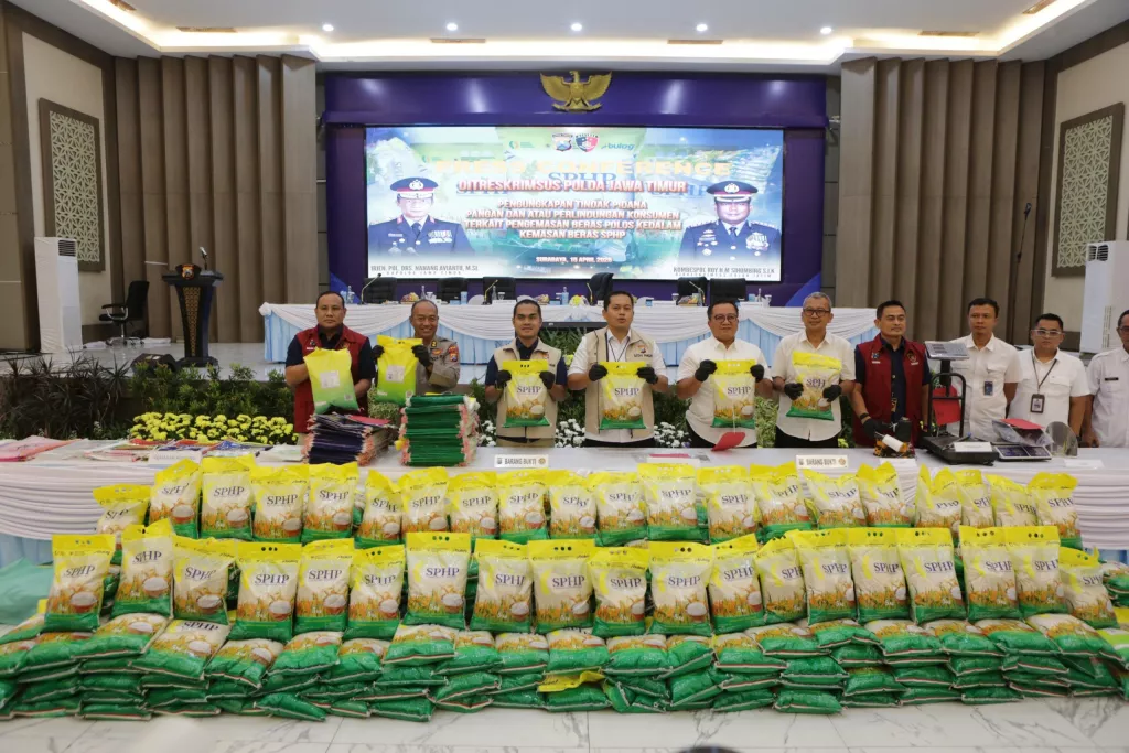 Polda Jatim Bongkar Peredaran Beras SPHP Palsu di Probolinggo, 1 Orang Diamankan