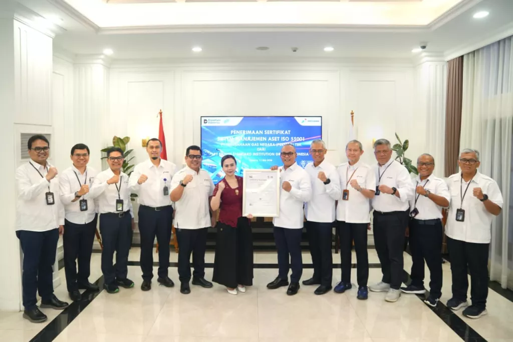 PGN Raih ISO 55001, Bukti Ketangguhan Pengelolaan Infrastruktur Gas Bumi