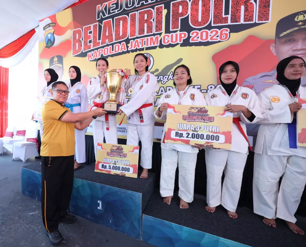 Polres Kediri Sabet Juara 1 Kejuaraan Beladiri Piala Kapolda Jatim 2026