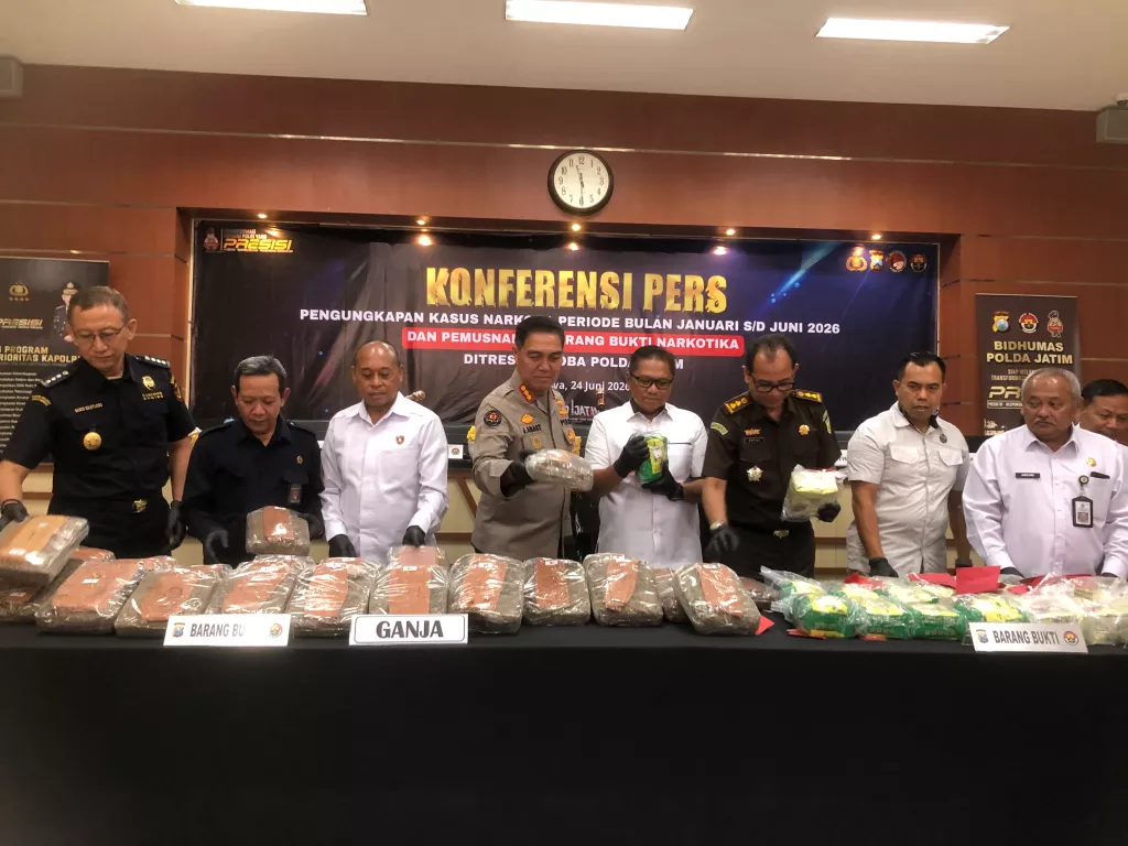 Polda Jatim Ungkap Ribuan Kasus Narkotika: Sita Sabu hingga Ekstasi, Amankan 4.061 Tersangka