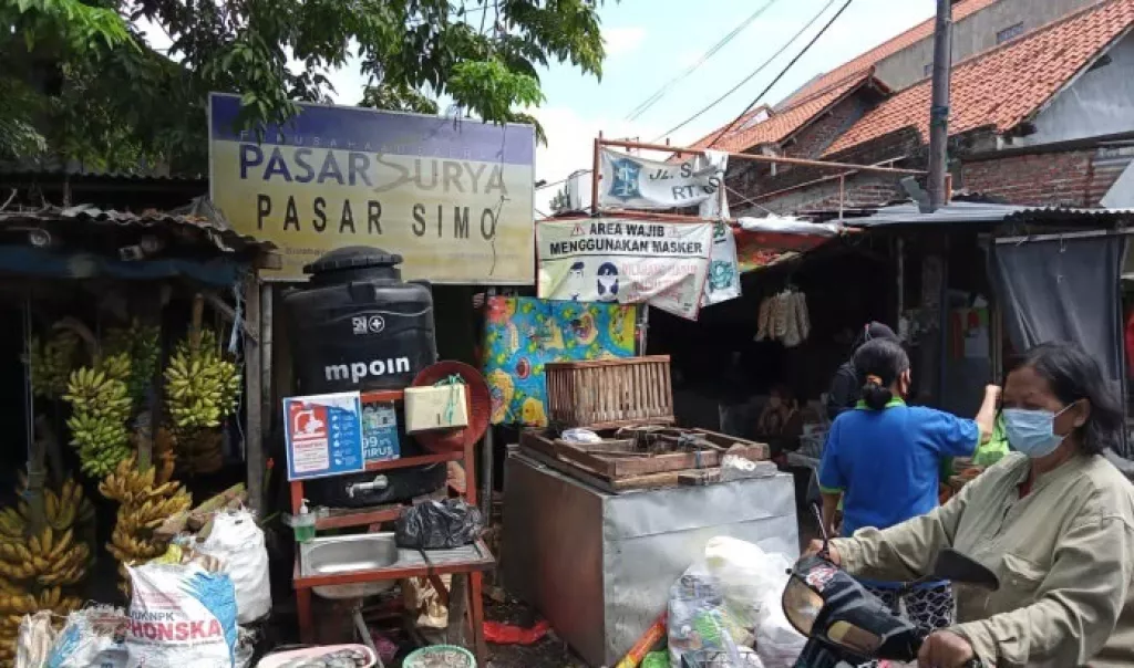 Pasar Simo Surabaya Kini Tertib, Bila Bandel Sanksi Tegas Menanti