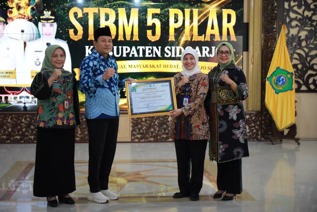 Sidoarjo Sandang Status Kabupaten STBM 5 Pilar, Jadi yang ke-5 di Jawa Timur