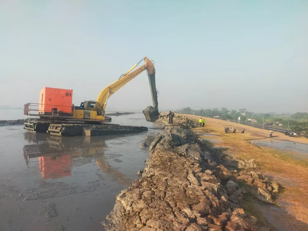 Beredar Kabar Tanggul Lumpur Porong Sidoarjo Bocor, BPBD Bilang Begini