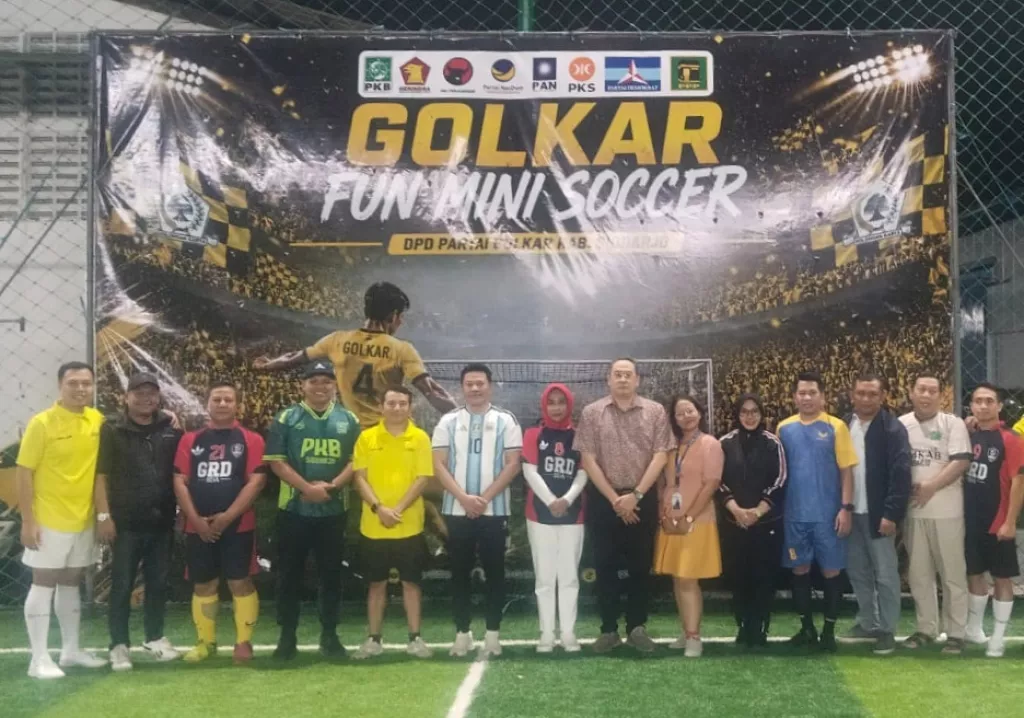 Golkar Sidoarjo Kumpulkan Elite Parpol di Lapangan Hijau Lewat Fun Mini Soccer