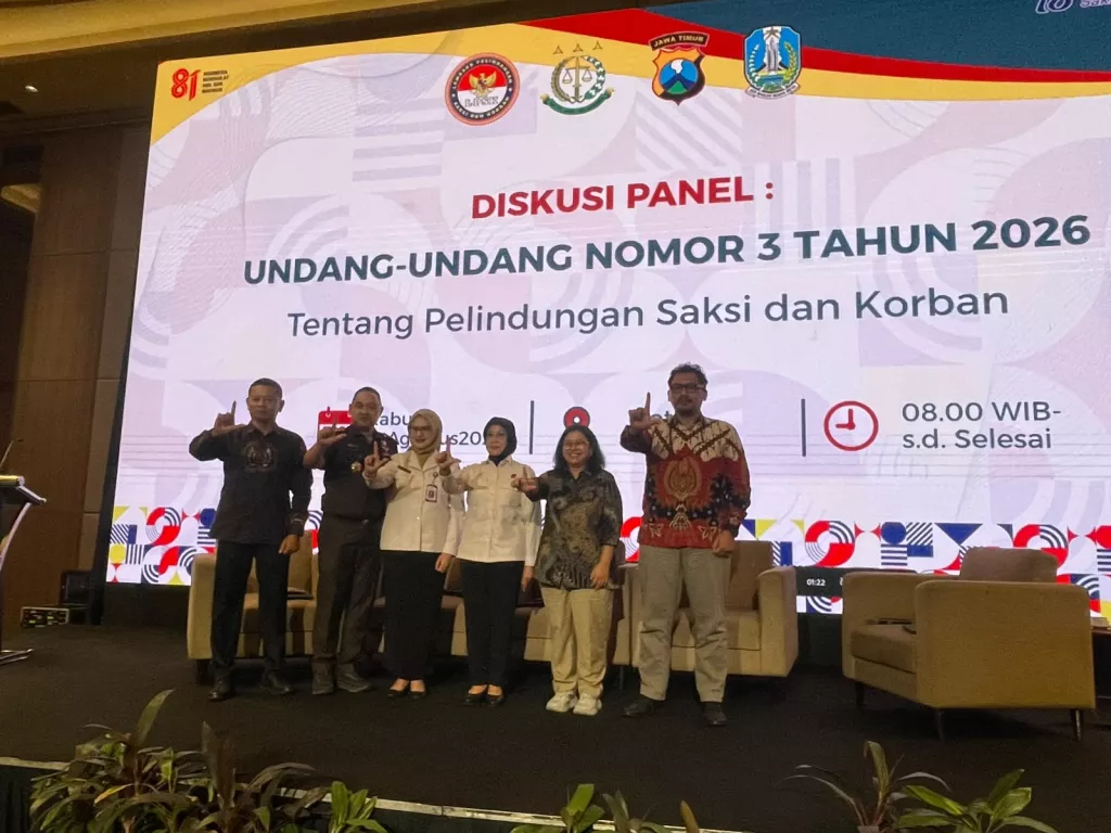 LPSK Sosialisasi UU Nomor 3 Tahun 2026 di Surabaya, Tekankan Percepatan Restitusi Korban Sejak Penyidikan