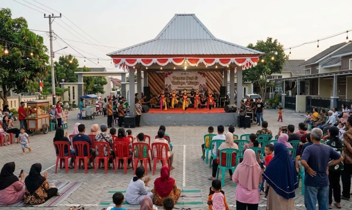 Geliat Budaya dan Ekonomi Warga Surabaya dari Panggung Fasum Perumahan