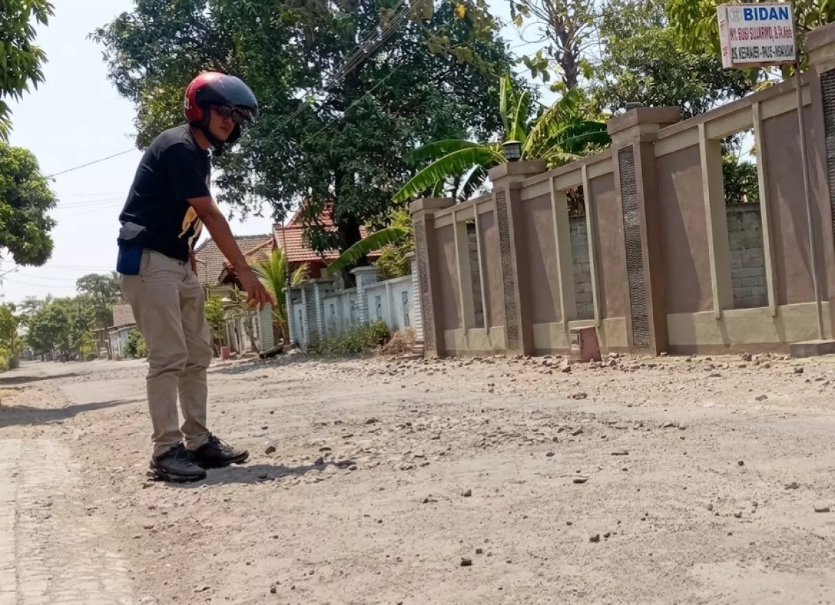 Kabar Gembira, Jalan Rusak di Pace-Tanhunganom Nganjuk Segera Diperbaiki