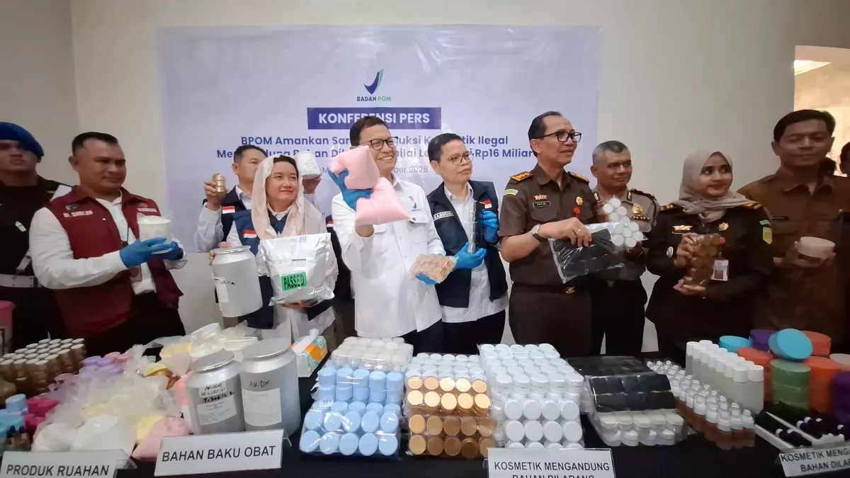 5 Tahun Beroperasi, Pabrik Kosmetik Ilegal Rp 16 Miliar di Mojokerto Dibongkar BPOM