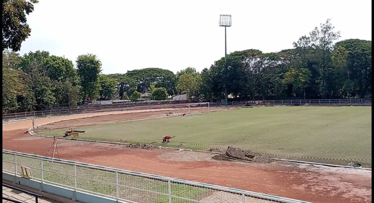 Perbaikan Stadion Anjuk Ladang Nganjuk Hampir Rampung, Pakai Rumput Standar PSSI