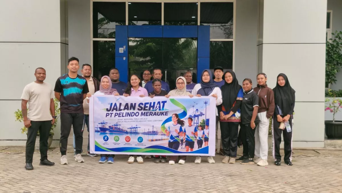 Jalan Sehat Bersama, Cara TPK Merauke Perkuat Kesejahteraan dan Keselamatan Pegawai