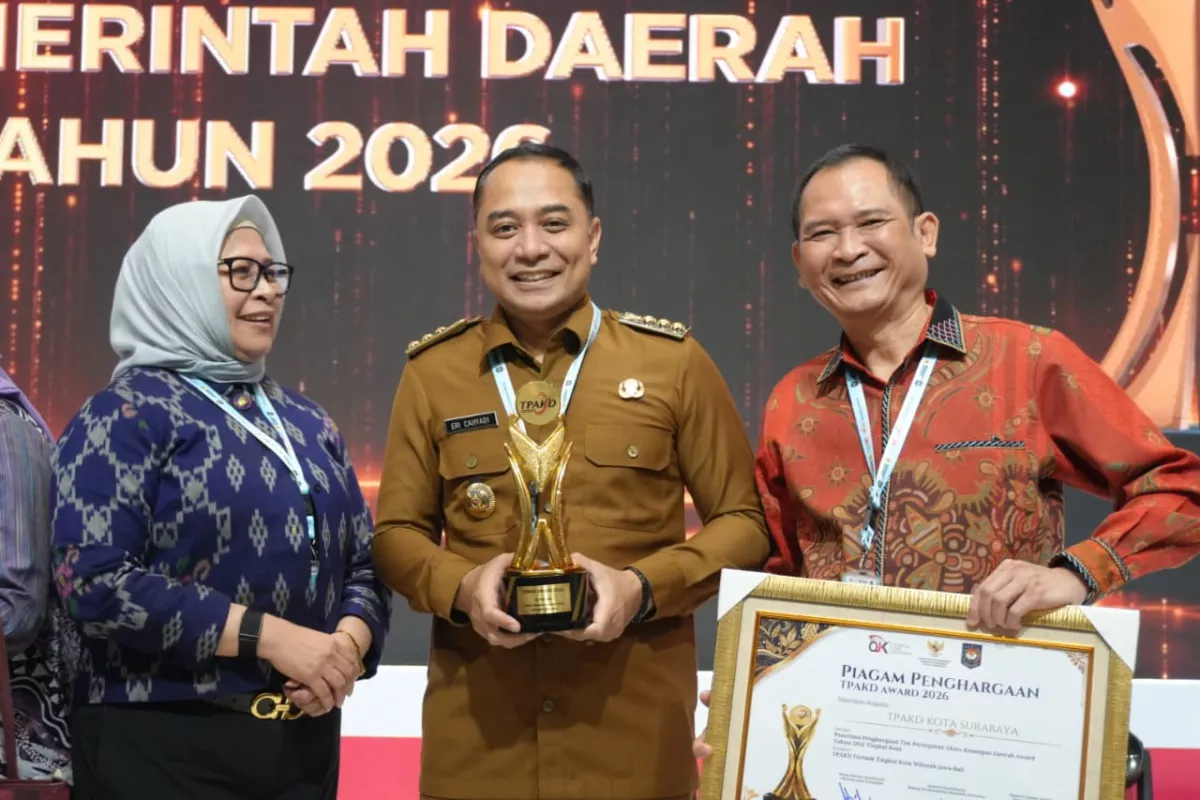 Tujuh Program Unggulan Kunci Surabaya Sabet TPAKD Award 2026 Terbaik Jawa - Bali