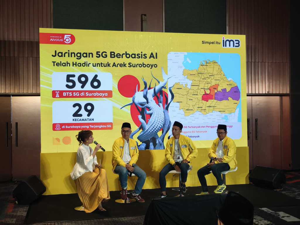 Indosat saat meluncurkan IM3 SATSPAM di Surabaya. (Foto: selalu.id).
