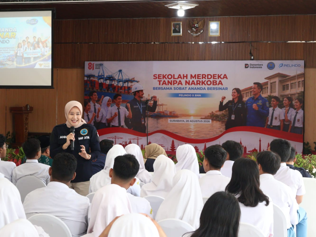 Sekolah Merdeka Tanpa Narkoba, Langkah Pelindo dan BNNP Jatim Mewujudkan Generasi Muda Bersinar