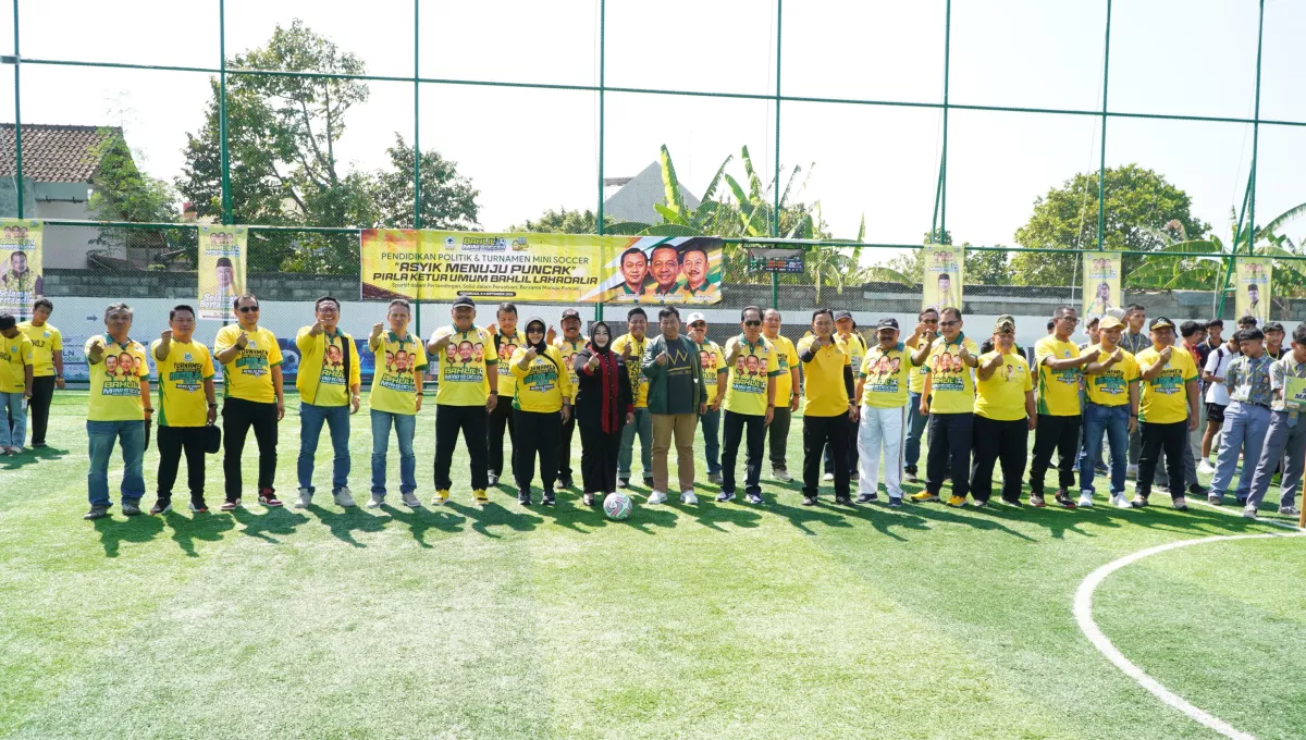 Bahlil Mini Soccer Zona Madiun Raya Resmi Bergulir, Dibuka Laga Golkar Vs PKB