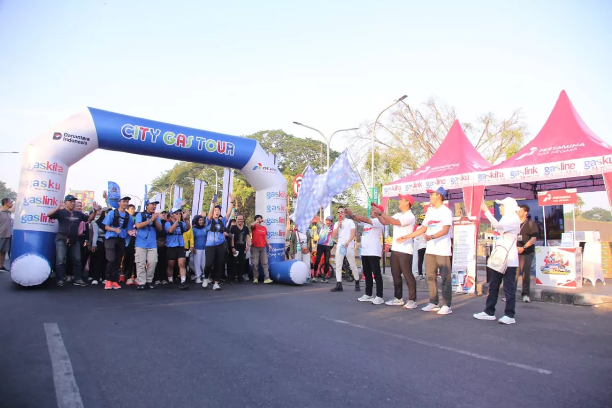 Gelaran City Gas Tour 2026 yang berlangsung di kawasan Car Free Day (CFD) Alun-Alun Sidoarjo. (Dok. Humas PGN for selalu.id).