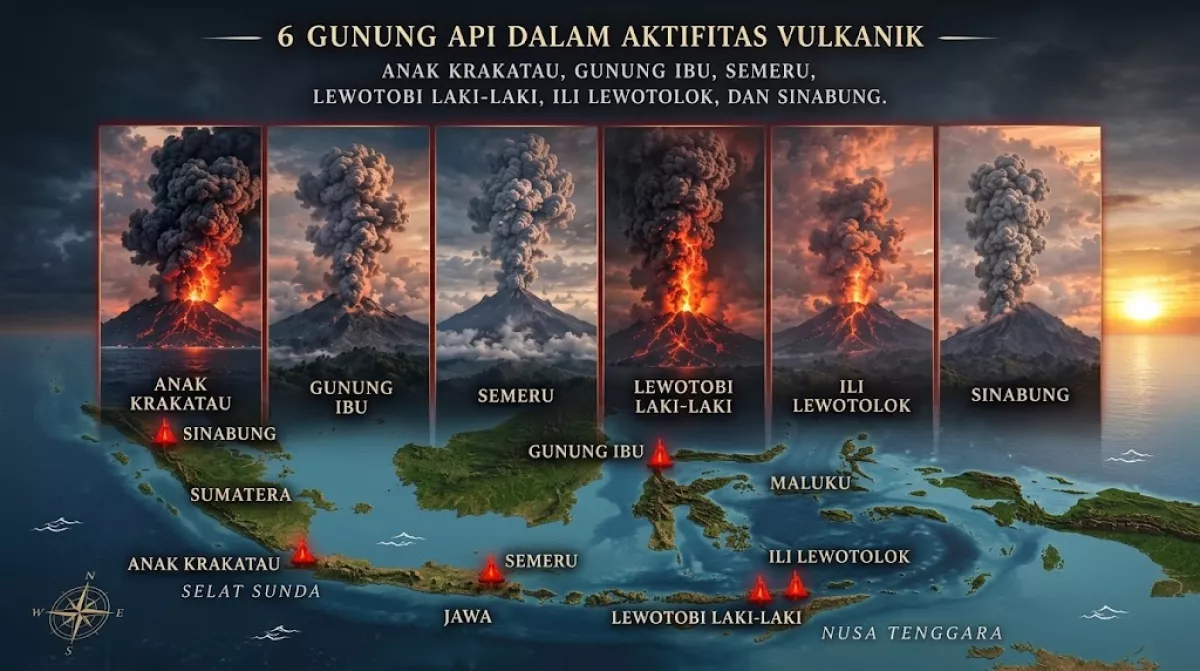 Daftar 6 Gunung di Indonesia yang Kini Berstatus Siaga