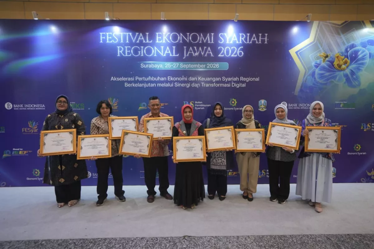 Kota Mojokerto juara umum Festival Ekonomi Syariah Regional Jawa dan borong 8 penghargaan. (Pemkot Mojokerto for selalu.id)