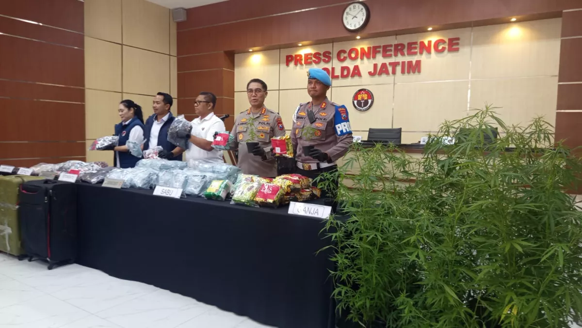 Polda Jatim Ungkap 1.869 Kasus Narkoba, Ringkus 2.381 Tersangka di Triwulan III