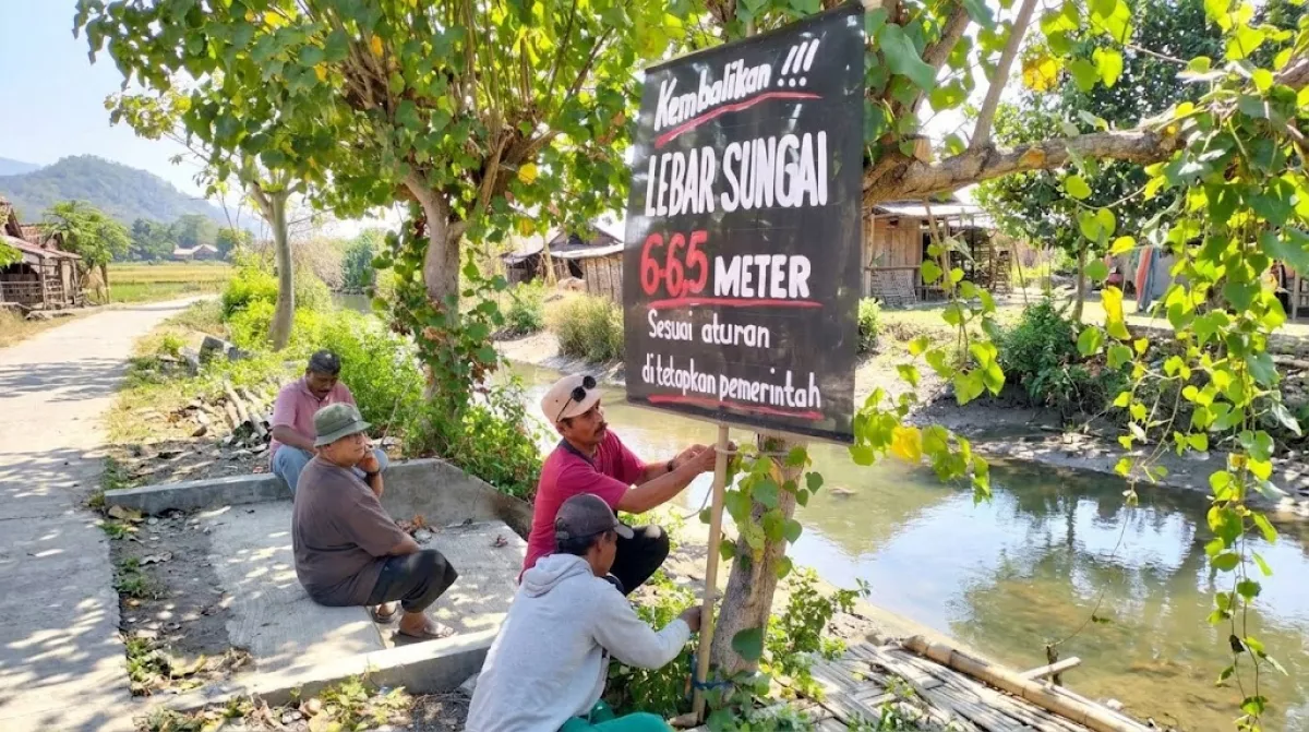 Tuntut Lebar Sungai Dikembalikan, Warga Keputih Surabaya Protes Sejumlah Pengembang Besar