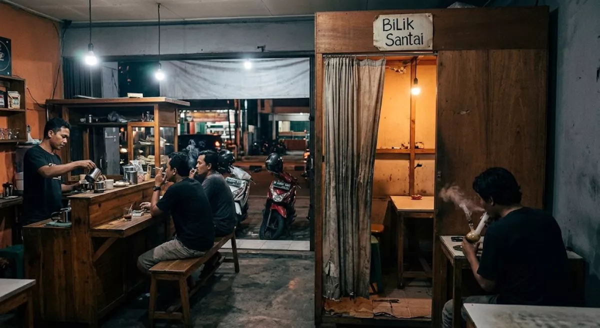 Sisi Gelap Warkop Jalan Kunti Surabaya, Pesan Kopi Bisa Sambil Nyabu