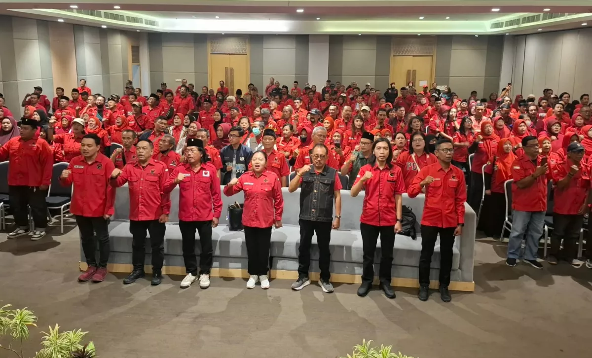 Musyawarah Ranting PDIP Surabaya. (Foto: Ade/selalu.id).