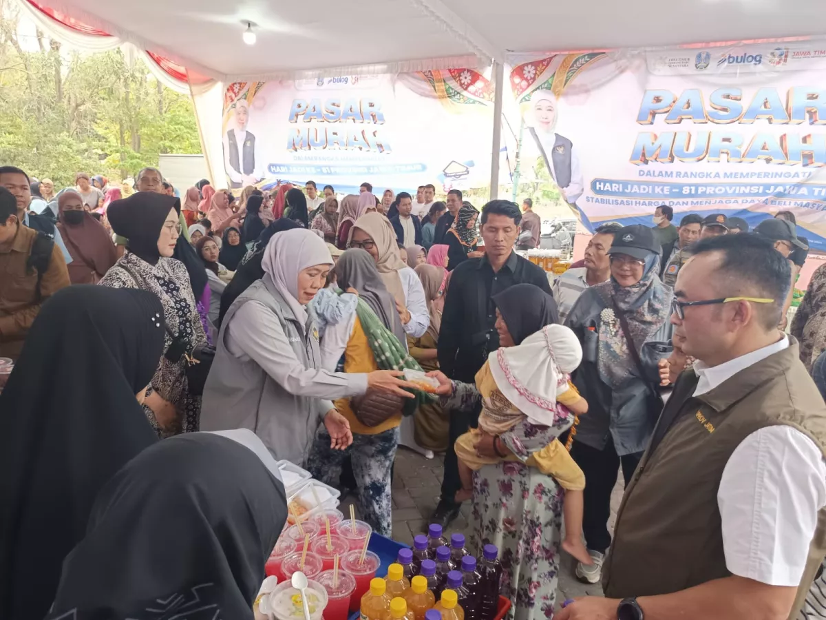 Cegah Inflasi, Pemprov Jatim Gelar Pasar Murah ke-158 di Mojokerto