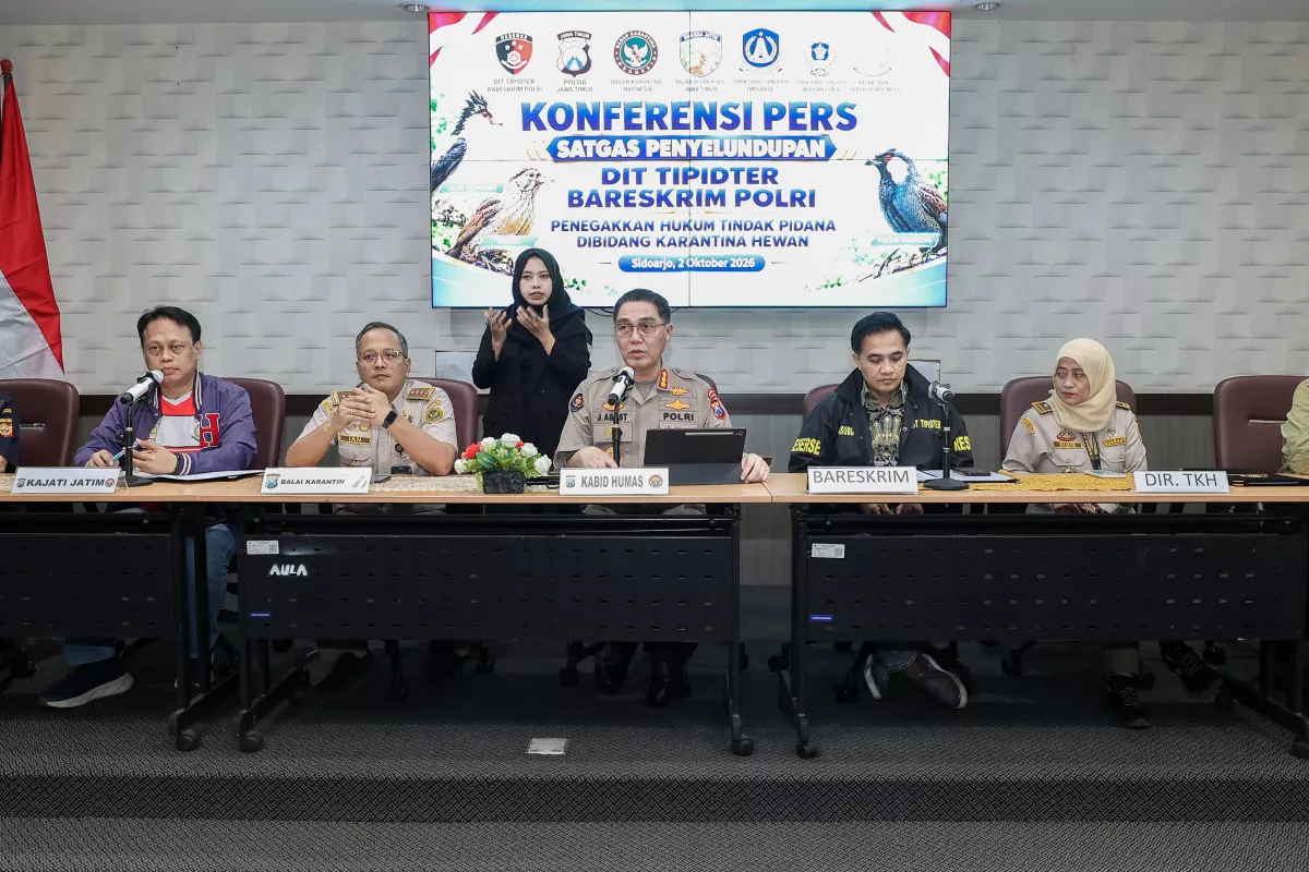 Bareskrim Polri Bongkar Penyelundupan 3.394 Burung di Sidoarjo, Dua WNA Vietnam Diamankan