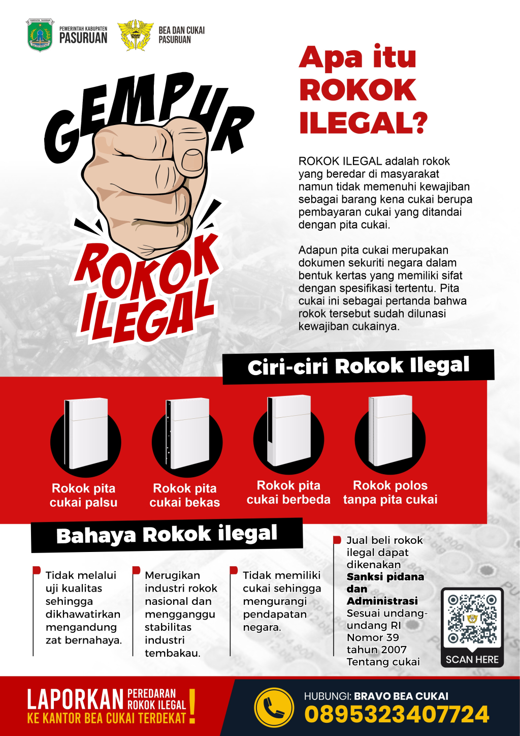 Advertise - Gempur Rokok Ilegal, Kab. Pasuruan